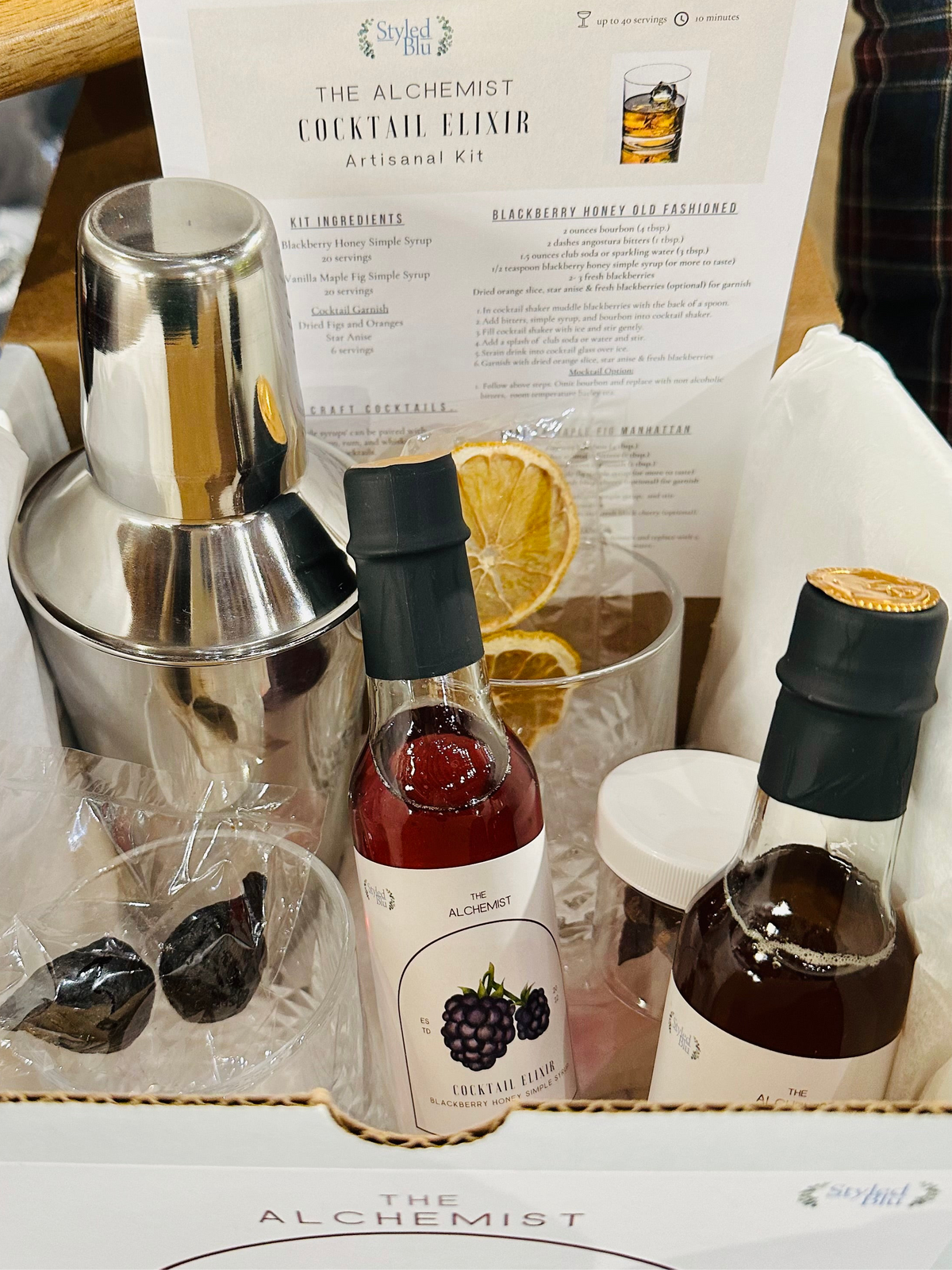 The Alchemist Cocktail Elixir Kit ~ Old Fashioned & Manhattan's