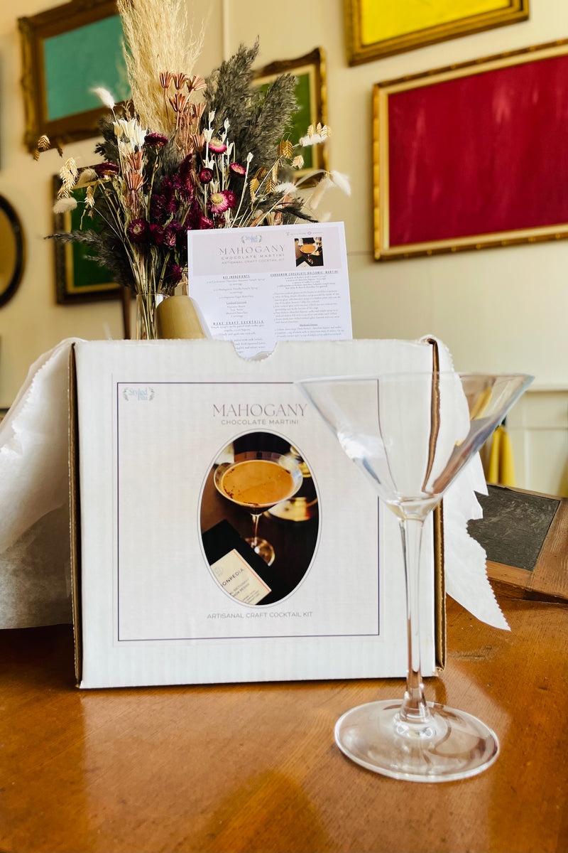 Mahogany Chocolate Martini Cocktail Kit Styled Blu Life