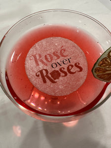 Rose' Over Roses Cocktail Toppers
