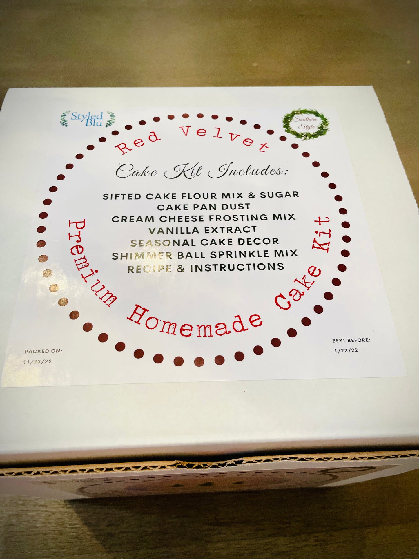 Southern Red Velvet Cake Kit
