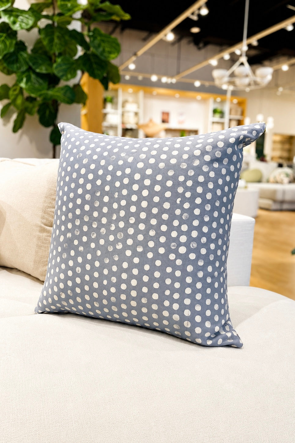 Ivory Dot Accent Pillow